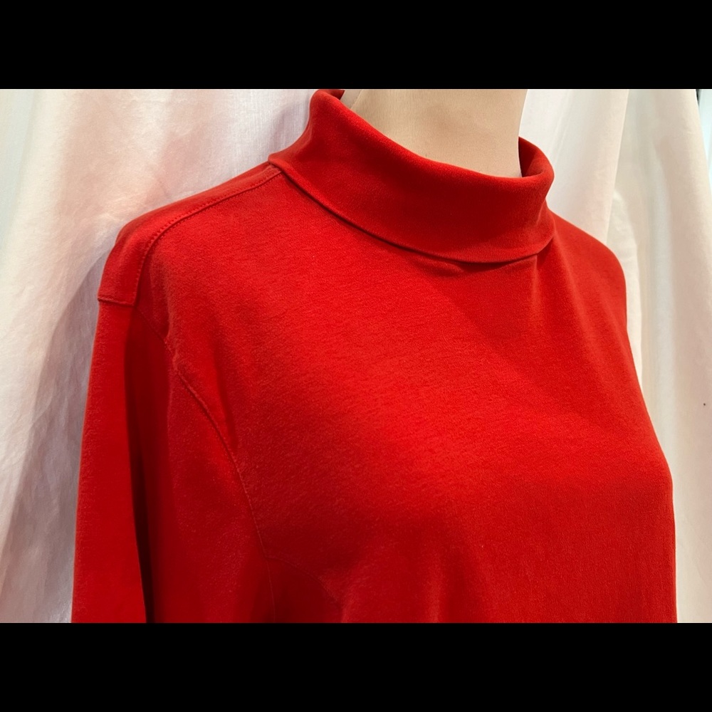 Coldwater Creek Red Turtleneck top 2XL Soft